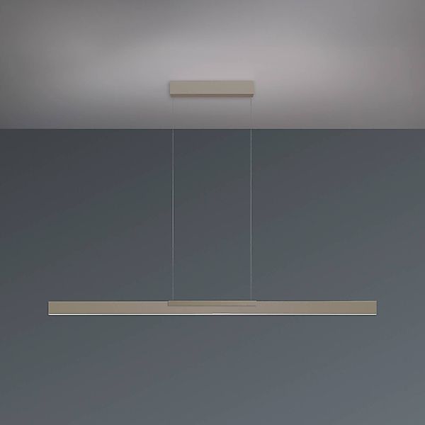 Bopp LED-Hängelampe Nano 2.0, Länge 140 cm, taupe, Metall günstig online kaufen