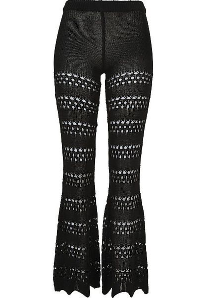 URBAN CLASSICS Leggings Urban Classics Damen Ladies Flared Crochet Knit Leg günstig online kaufen