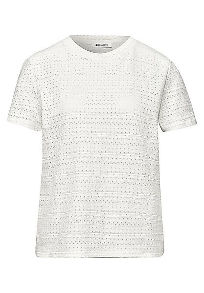 STREET ONE Kurzarmshirt mit Rundhals aus Spitze günstig online kaufen