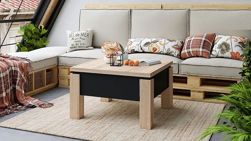 designimpex Couchtisch Design Oslo Tisch höhenverstellbar günstig online kaufen