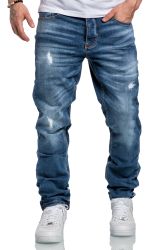 Amaci&Sons Straight-Jeans MEDFORD Destroyed Jeans Herren günstig online kaufen