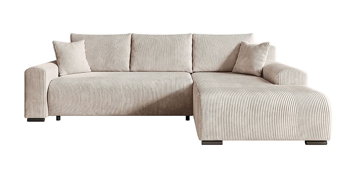 storez24 Ecksofa Ellen - Vanilla, mit Relaxfunktion günstig online kaufen