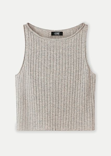 GOBI Cashmere Stricktop Kaschmir-Crop-Top günstig online kaufen