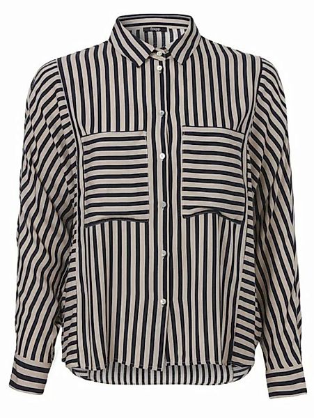 FRAPP Klassische Bluse Moderne Bluse mit gestreiftem Allover-Muster günstig online kaufen