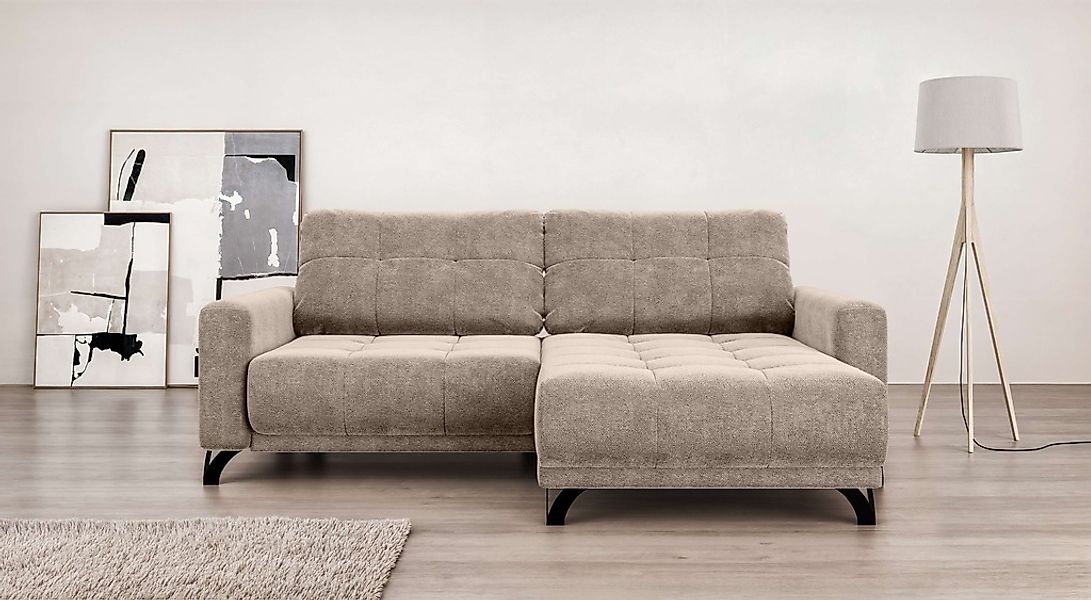 Home affaire Ecksofa "FAIRVIEW mit verstellbaren Rückenlehne, Maße B/T/H: 2 günstig online kaufen