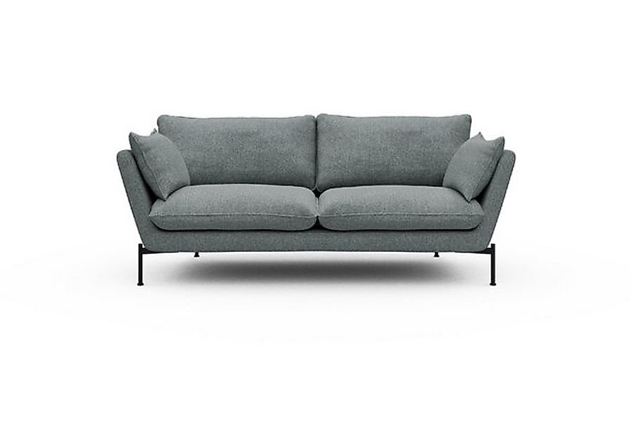 moebelfaktor Sofa Anton 2-Sitzer, schräg gestellte Armlehnen, hoher Rücken günstig online kaufen