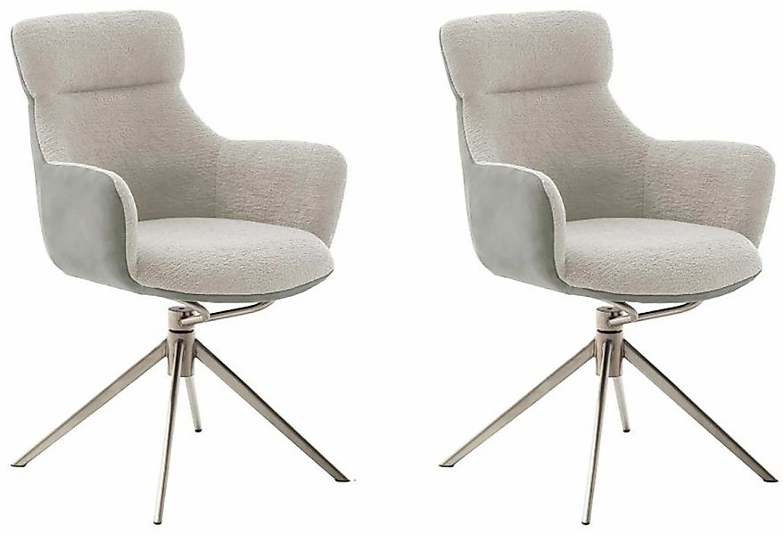 MCA furniture Esszimmerstuhl "PELION", Feingewebe, (2er-Set), drehbar 360, günstig online kaufen