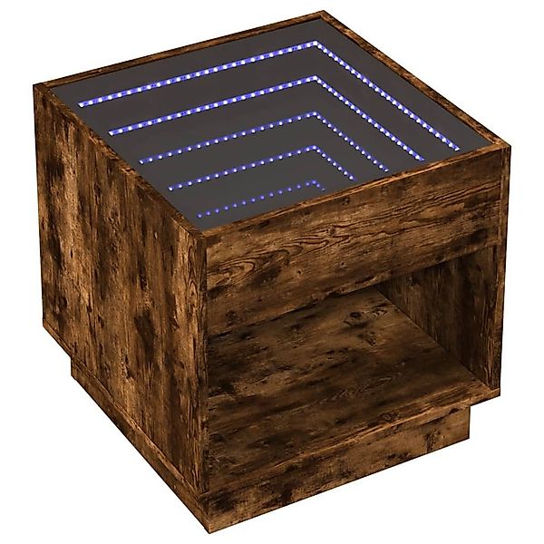 vidaXL Nachttisch Nachttisch mit Infinity-LED Räuchereiche günstig online kaufen
