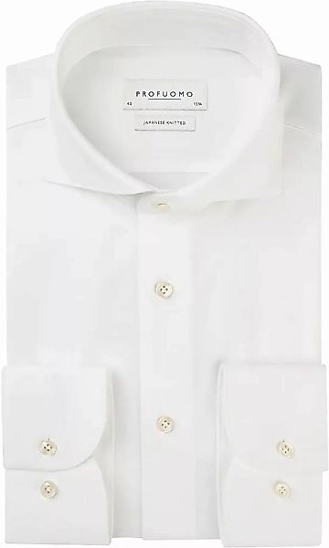 Profuomo Hemd Japanese Knitted Weiß - Größe 41 günstig online kaufen