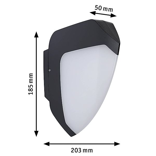 Paulmann LED Außen-Wandleuchte »Ikosea IP44 50x203mm 3000K 4,4W 350lm 230V günstig online kaufen