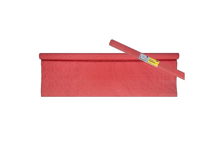 Idena Tischdecke Idena Damast Tischtuch 1x10m Rolle rot günstig online kaufen