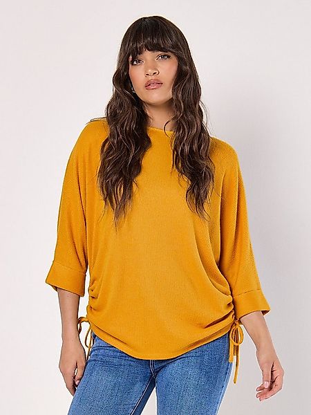 Apricot Strickpullover Strickpullover (1-tlg) mit seitlicher Raffung günstig online kaufen