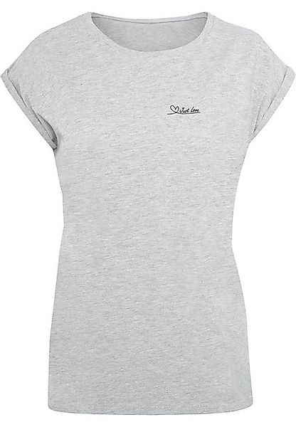 Merchcode T-Shirt Merchcode Damen Ladies Just love Extended Shoulder Tee (1 günstig online kaufen