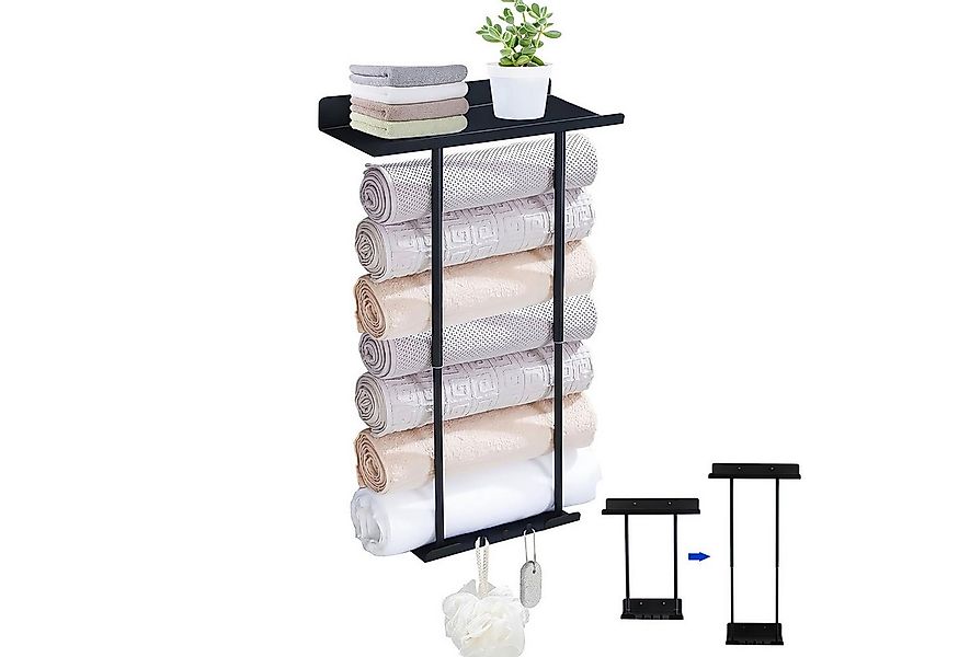 SURFOU Handtuchhalter Duschablage Ohne Bohren Ausziehbar Handtuchregal Selb günstig online kaufen