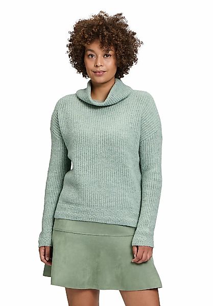 Cartoon Strickpullover "Damen Basic-Pullover mit Turtle Neck", 1 Stk. Rippb günstig online kaufen