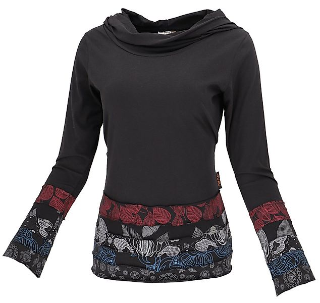 Guru-Shop Longsleeve Kapuzenshirt, Boho Patchwork Shirt mit.. alternative B günstig online kaufen