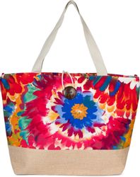 styleBREAKER Strandtasche Strandtasche mit Blumen Muster günstig online kaufen