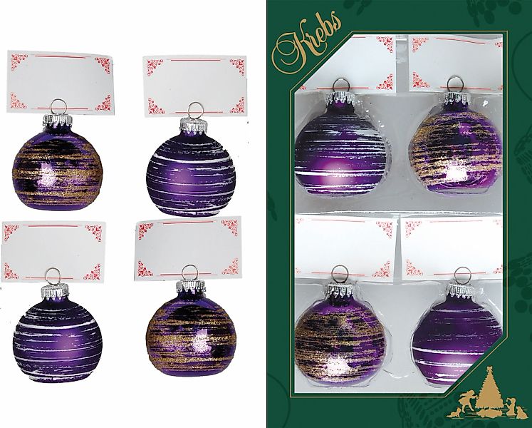 Krebs Glas Lauscha Dekokugel "Tischkartenhalter CBK21527, Weihnachtsdeko" i günstig online kaufen