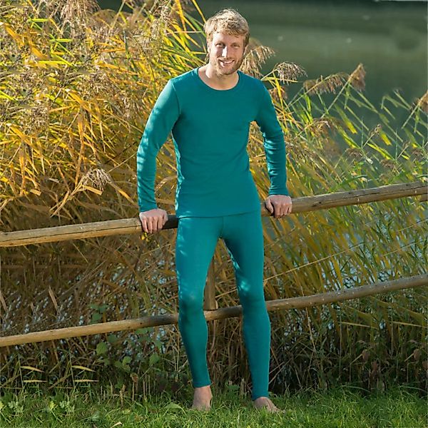 Herren Unterhemd Langarm Bio-schurwolle günstig online kaufen