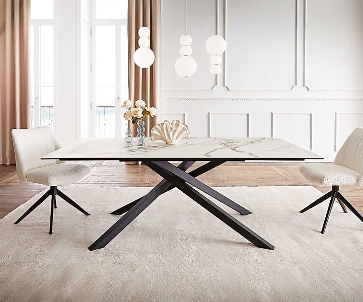 DELIFE Esstisch Edge, Keramik Calacatta Luxe günstig online kaufen