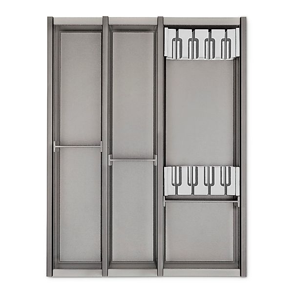 SOTECH Cuisio Besteckeinsatz 55mm Transluzent Graphitgrau mit Messerblock F günstig online kaufen