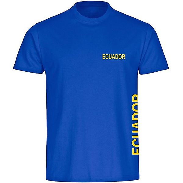 multifanshop T-Shirt Herren Ecuador - Brust & Seite - Männer günstig online kaufen