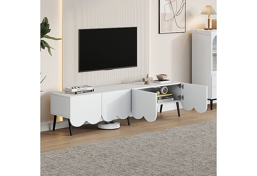 MODFU Lowboard mit Schwarzes Metallbein (TV-Board, Fernsehtisch, TV-Ständer günstig online kaufen