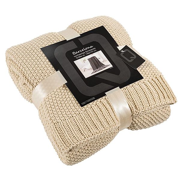 Wohndecke Barcelona, REALLaxx, weiche Strickdecke, 130 günstig online kaufen