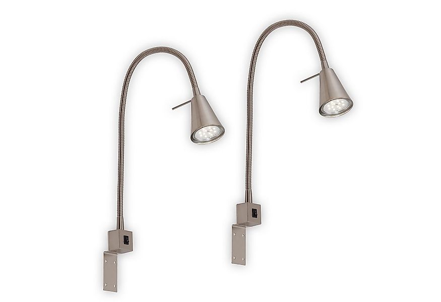 Briloner Leuchten LED Wandleuchte 2er Set LED Bettleuchte Schlafzimmer Wohn günstig online kaufen