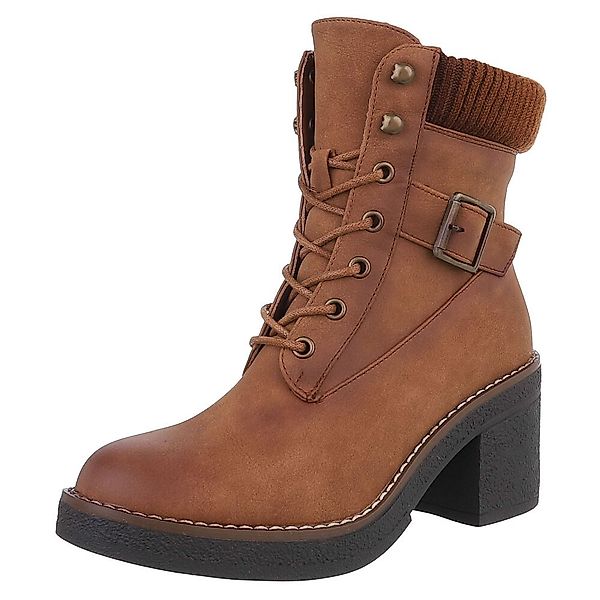 Ital-Design Damen Schnürschuhe Freizeit Schnürstiefelette (88519548) günstig online kaufen