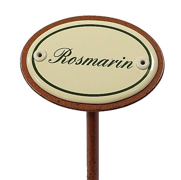 Linoows Gartenstecker Kräuterschild Rosmarin, Garten Kräuterstecker günstig online kaufen
