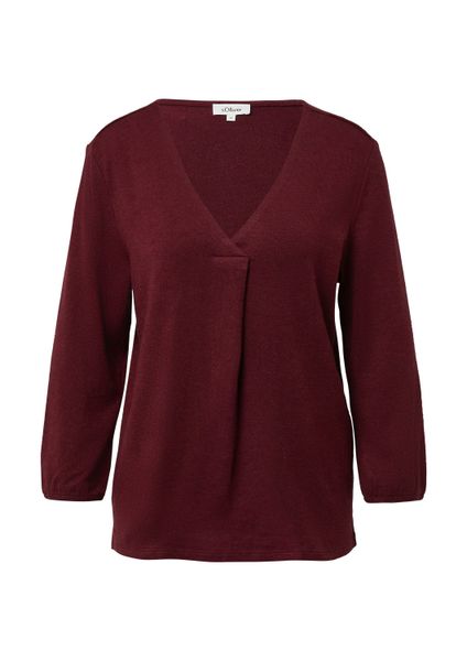 s.Oliver 3/4-Arm-Shirt T-Shirt Meliertes Shirt mit günstig online kaufen