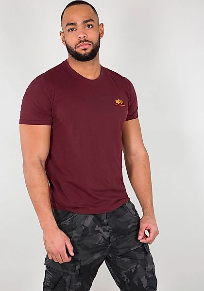 Alpha Industries Rundhalsshirt "BASIC T SMALL LOGO" Baumwolle, regular fit günstig online kaufen