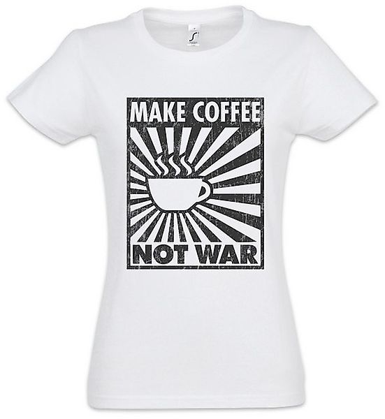 Urban Backwoods Print-Shirt Make Coffee Not War Damen T-Shirt Koffein Kaffe günstig online kaufen