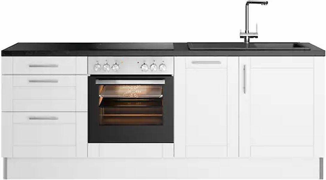 KOCHSTATION Küchenzeile »KS-Ahus« 225 cm breit,wahlweise mit E-Geräten,Soft günstig online kaufen