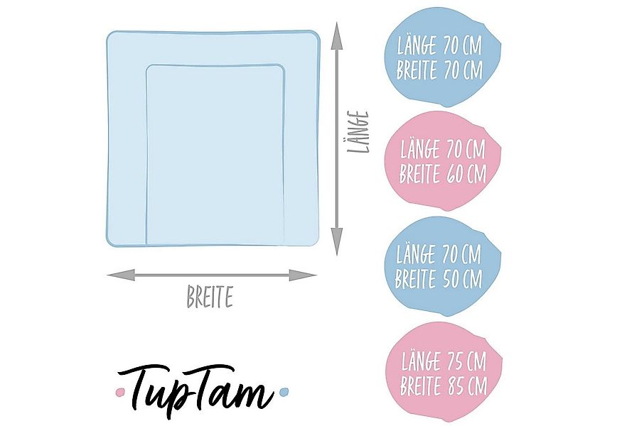TupTam Wickelauflage TupTam Baby Wickeltischauflage mit Baumwollbezug Gemus günstig online kaufen