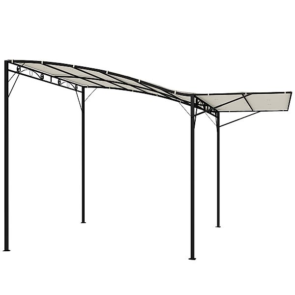 Outsunny Pergola Pavillon 3x2,5m Stahl Wasserabweisend Sonnenschutz mit ver günstig online kaufen