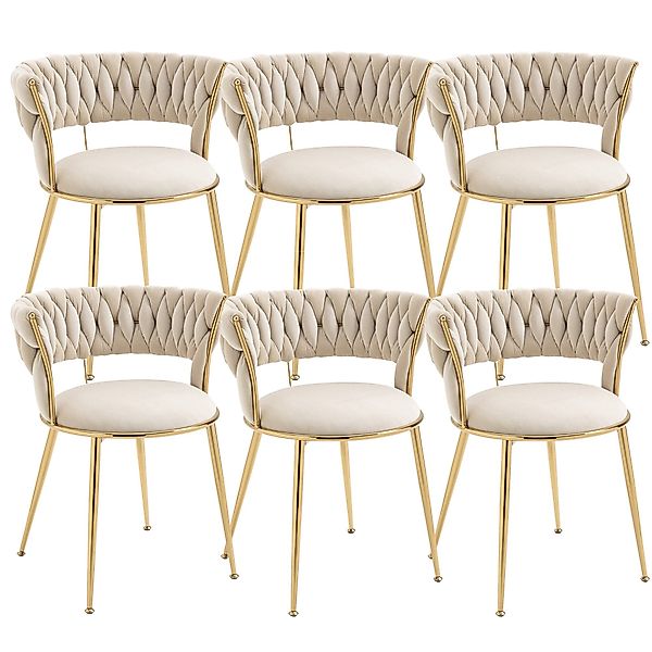 LVHOM Esszimmerstuhl Luxuriöse Samt-Stühle 2er-/4er-/6er-Set mit günstig online kaufen