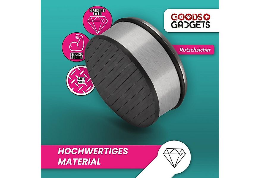 Goods+Gadgets Türstopper DIMONO Türstopper Edelstahl – Türhalter mit Gummir günstig online kaufen