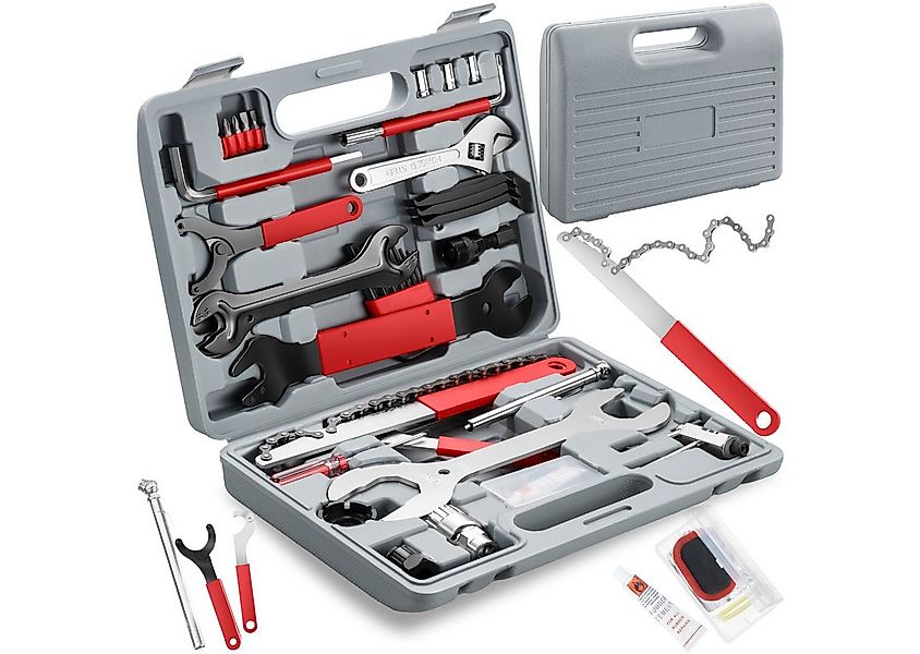 tectake Fahrradwerkzeugset Fahrradwerkzeug 50-teilig, (1-tlg), umfangreiche günstig online kaufen