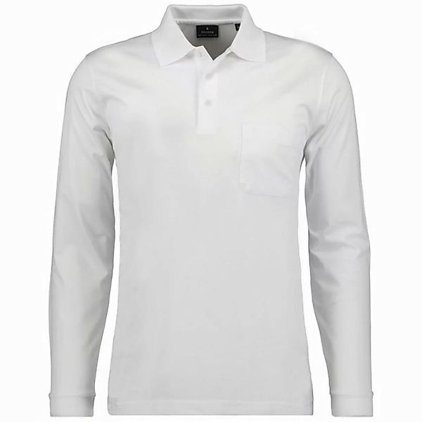 RAGMAN Poloshirt Herren Langarm-Poloshirt - Soft Knit Polo Knopf günstig online kaufen