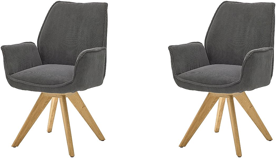 Musterring Esszimmerstuhl »Tiama« (Set) 2 Stk. Cord Stativgestell Eiche mas günstig online kaufen