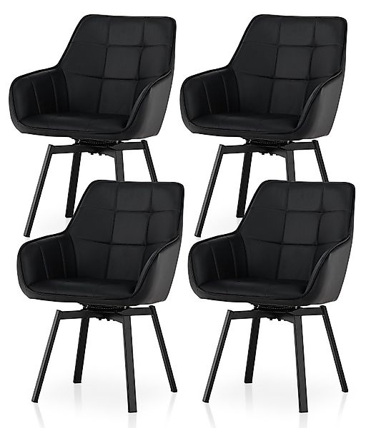 Ofcasa Esszimmerstuhl Kunstlederstühle (4er Set), Gepolsterter günstig online kaufen