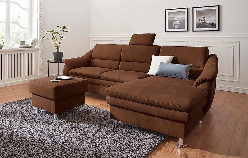 sit&more Ecksofa "Cardoso L-Form", mit Federkern, wahlweise mit Bettfunktio günstig online kaufen