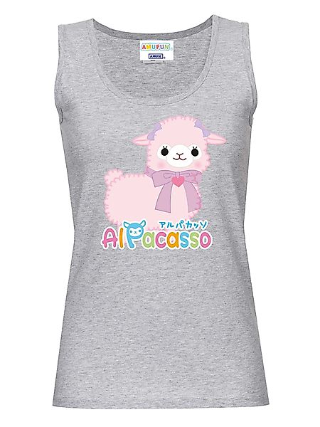 Amufun Alpacasso Damen Tanktop grau meliert günstig online kaufen