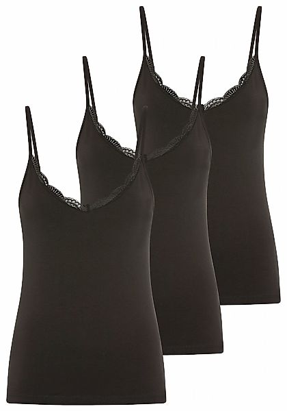 YSABEL MORA Unterhemd "BASIC COLLECTION COTTON WITH LACE", das perfekte Bas günstig online kaufen