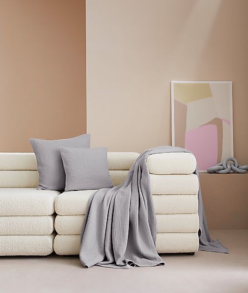 LeGer Home by Lena Gercke Wohndecke "HEVIN" Tagesdecke im Baumwoll-Crinkle- günstig online kaufen