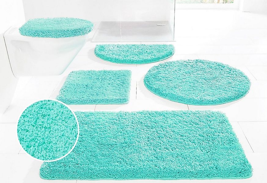 my home Badematte Sanremo, Badvorleger, Badezimmer Teppich, sehr weich, Höh günstig online kaufen