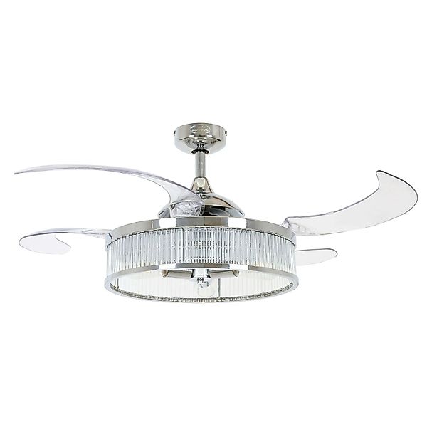 BEACON Deckenventilator Fanaway Corbelle Chrom 122 cm mit Beleuchtung und F günstig online kaufen