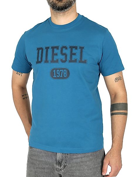 Diesel Rundhalsshirt Slim Fit Logo Shirt günstig online kaufen